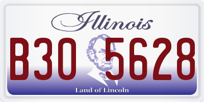 IL license plate B305628