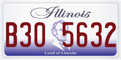 IL license plate B305632