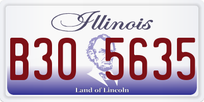 IL license plate B305635
