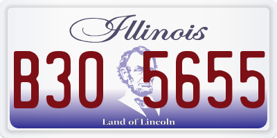 IL license plate B305655