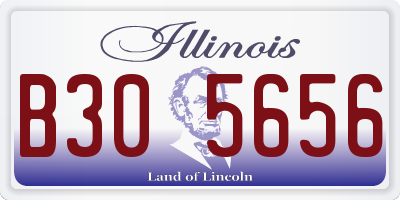 IL license plate B305656