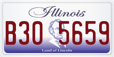 IL license plate B305659