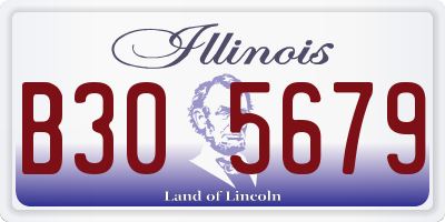 IL license plate B305679