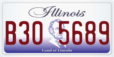IL license plate B305689