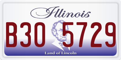IL license plate B305729