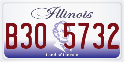 IL license plate B305732
