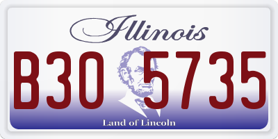 IL license plate B305735