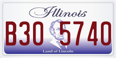 IL license plate B305740
