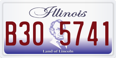 IL license plate B305741