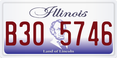 IL license plate B305746