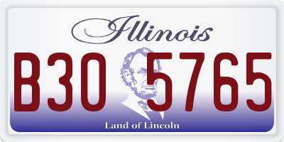 IL license plate B305765