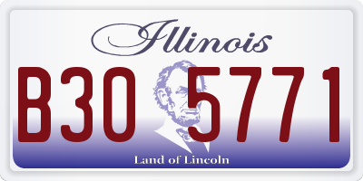 IL license plate B305771