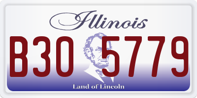 IL license plate B305779