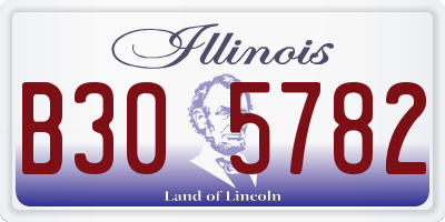IL license plate B305782