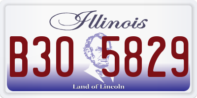 IL license plate B305829