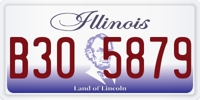 IL license plate B305879