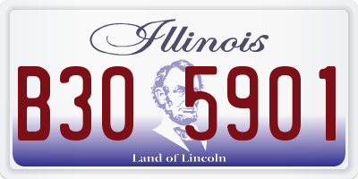 IL license plate B305901