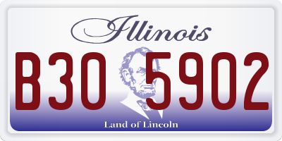 IL license plate B305902