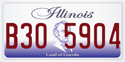 IL license plate B305904