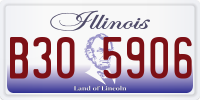 IL license plate B305906