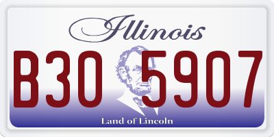 IL license plate B305907