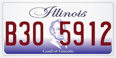 IL license plate B305912