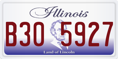 IL license plate B305927