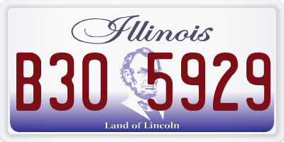 IL license plate B305929