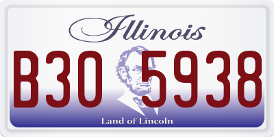 IL license plate B305938