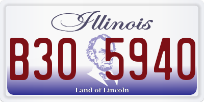 IL license plate B305940