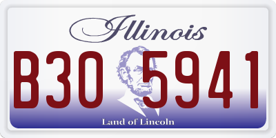 IL license plate B305941