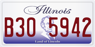 IL license plate B305942
