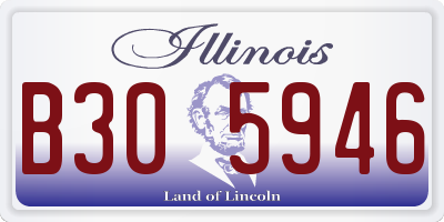 IL license plate B305946