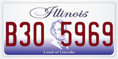 IL license plate B305969