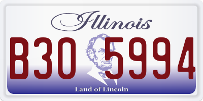 IL license plate B305994