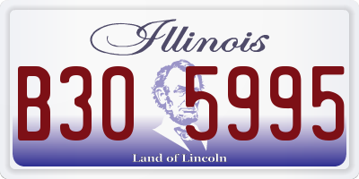 IL license plate B305995