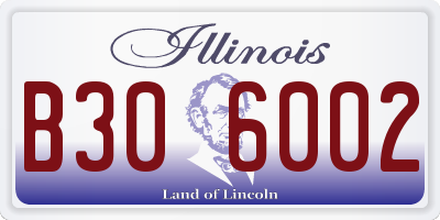 IL license plate B306002