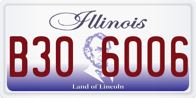 IL license plate B306006