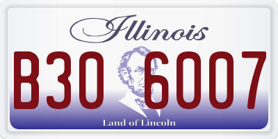 IL license plate B306007