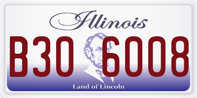 IL license plate B306008