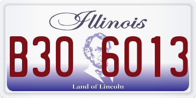 IL license plate B306013