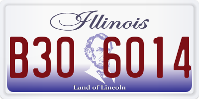 IL license plate B306014