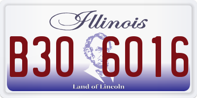 IL license plate B306016