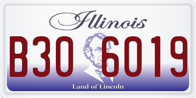 IL license plate B306019