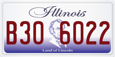 IL license plate B306022