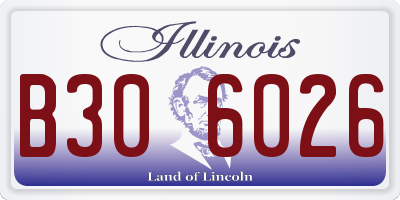 IL license plate B306026