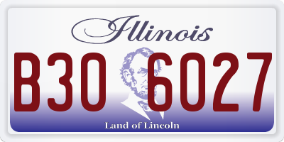 IL license plate B306027