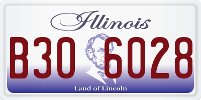IL license plate B306028