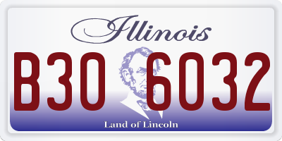 IL license plate B306032