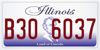 IL license plate B306037